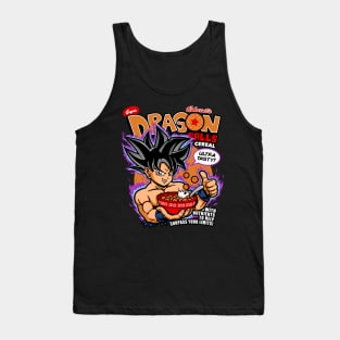 Funny Cute Japanese Dragon Anime Manga Breakfast Cereal Tank Top